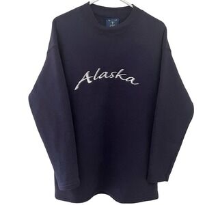 Vintage 90s Oarsman 913 Alaska Spellout Crewneck Sweatshirt Men’s LG Made In USA
